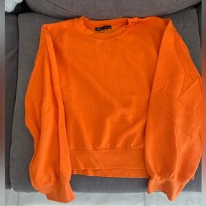 Orange Zara hoodie